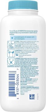 johnsons baby powder with aloe $ vitamin bottle image