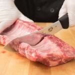 victorinox forschner 7 butcher black knife fibrox handle image