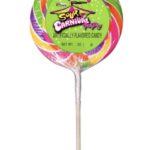 sour apple carnival swirl lollipops image