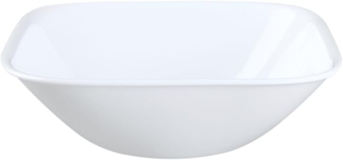 corelle pure white 22 oz square soup & cereal bowl image