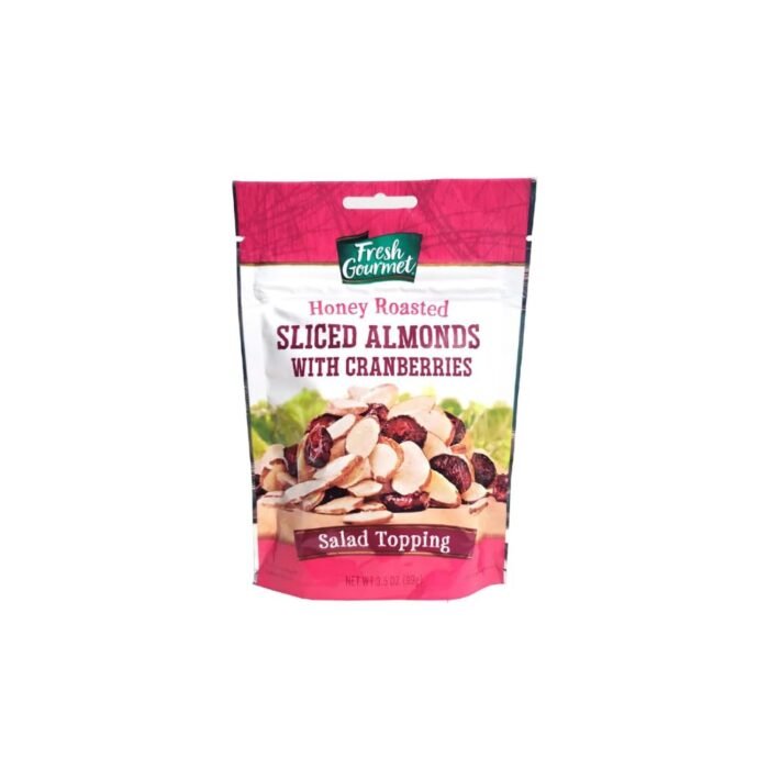 fresh gourmet honey almonds & cranberries pack image