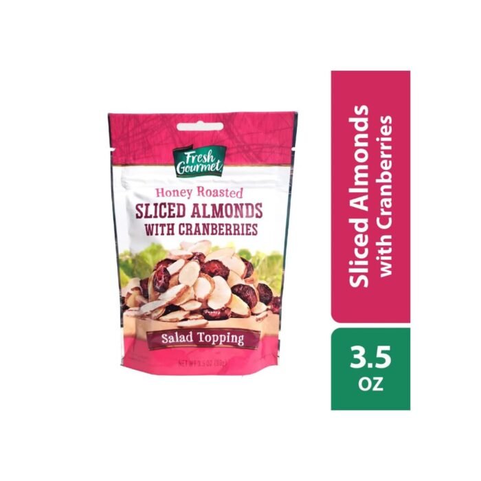 fresh gourmet honey almonds & cranberries pack image