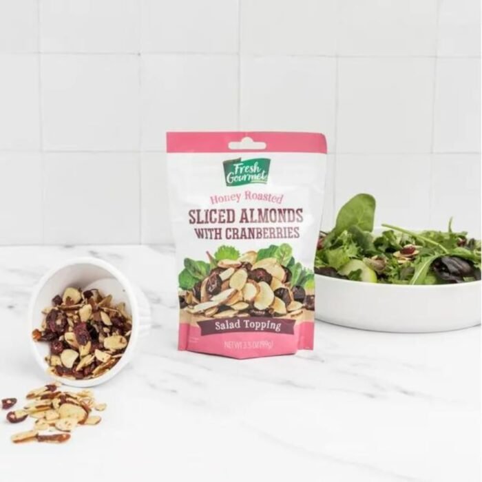 fresh gourmet honey almonds & cranberries pack image