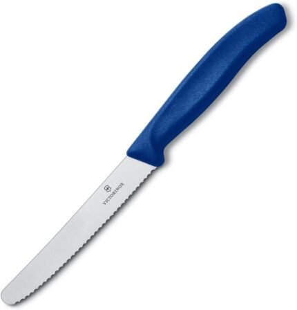 victorinox swiss classic 6 blue tomato and table knife set image