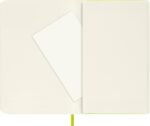 moleskine classic soft cover plain lemon green notebook image