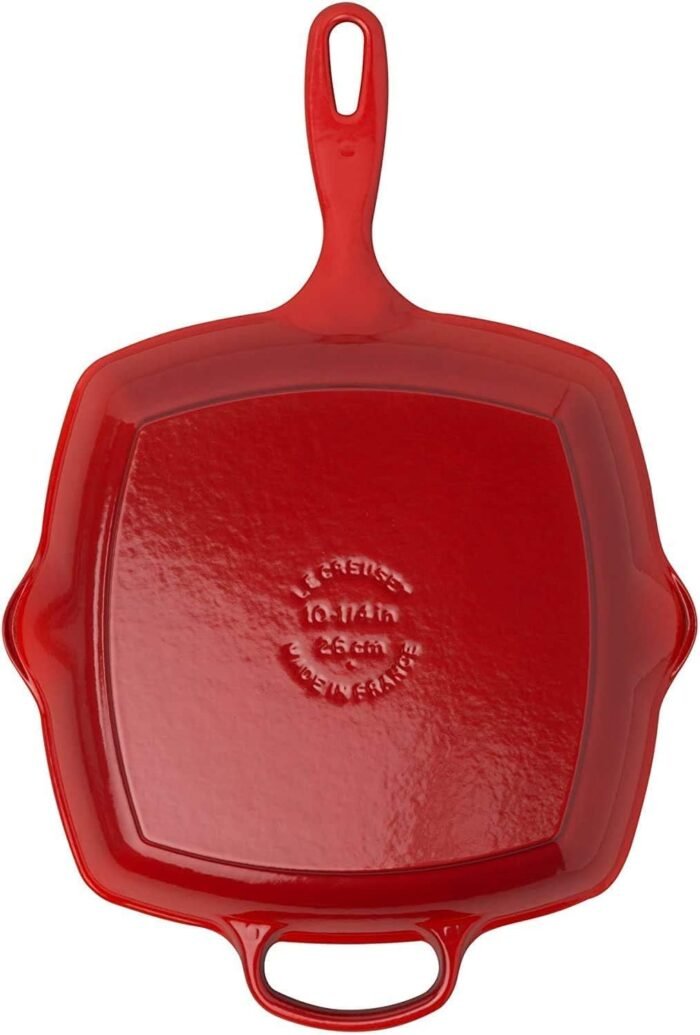 le creuset 10.25 square skillet grill cerise image