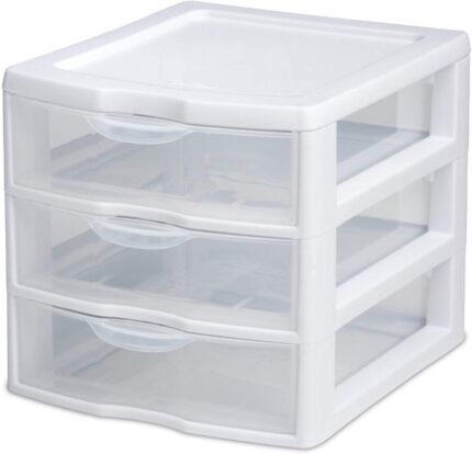 sterilite 3 drawer box for arts & crafts storage image