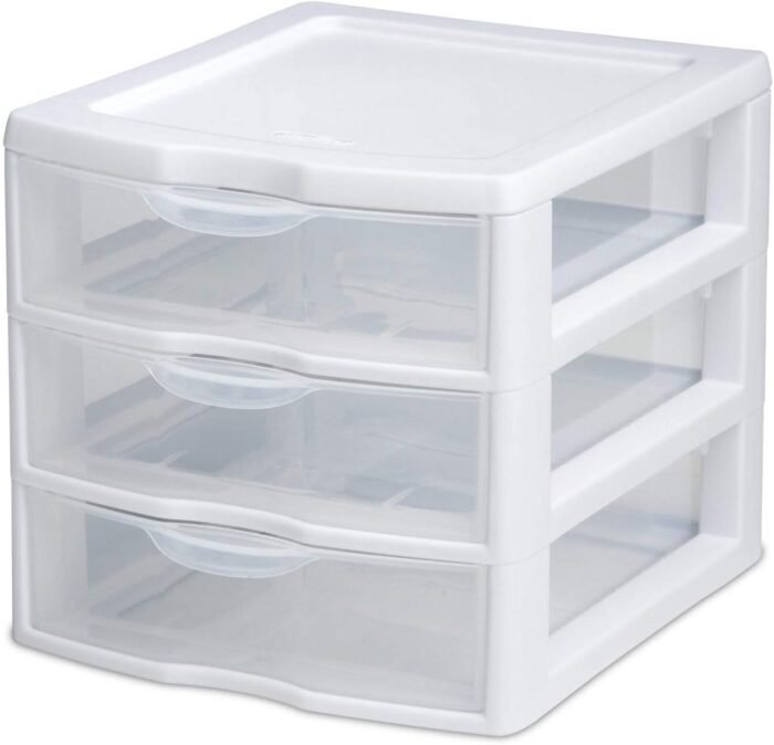 sterilite 3 drawer box for arts & crafts storage image
