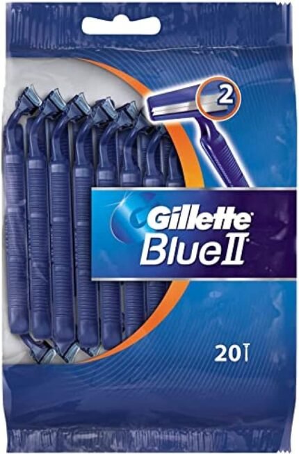 gillette blue ii disposable razors 20 ct pack image