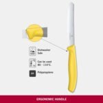 victorinox swiss classic 4.3 serrated tomato yellow knife image