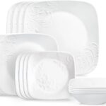 corelle cherish 16pc service for 4 white image