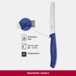 victorinox swiss classic 6 blue tomato and table knife set image