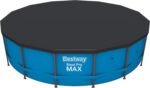 bestway flowclear 10 round pool cover black image