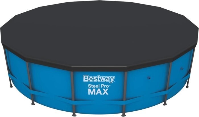 bestway flowclear 10 round pool cover black image