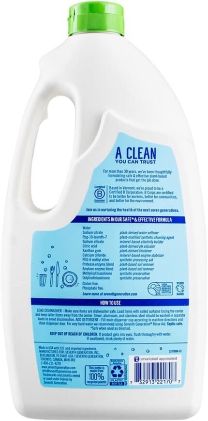 seventh generation dishwasher deteregent gel image