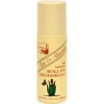 all natural roll on deodorant aloe & almonds bottle image