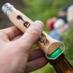 opinel no 10 wine knife stainless steel with corkscrew image