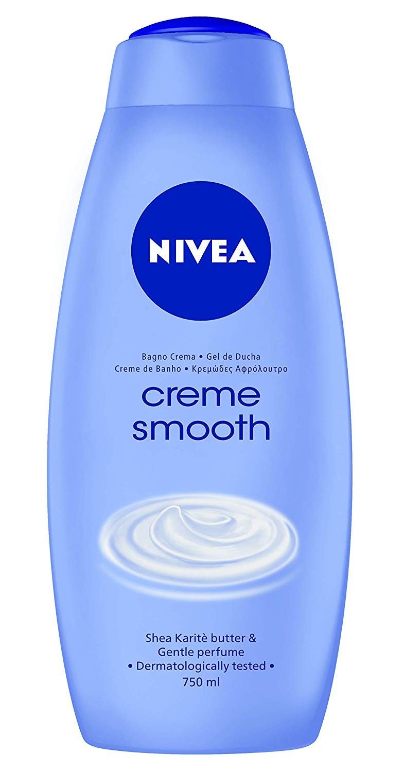 nivea smooth shower cream shea & gentle perfume 750 ml bottle image