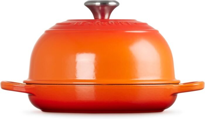 le creuset enameled cast iron bread oven flame image