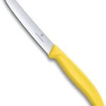 victorinox swiss classic 4.3 serrated tomato yellow knife image