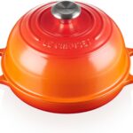 le creuset enameled cast iron bread oven flame image