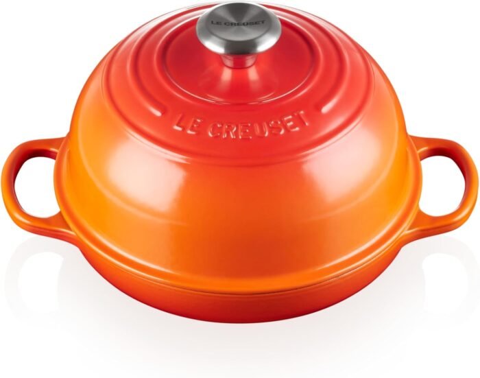 le creuset enameled cast iron bread oven flame image