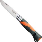 opinel junior no 07 folding knife with whistle stainless steel image