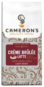 camerons holiday creme brulee ground coffee pack image