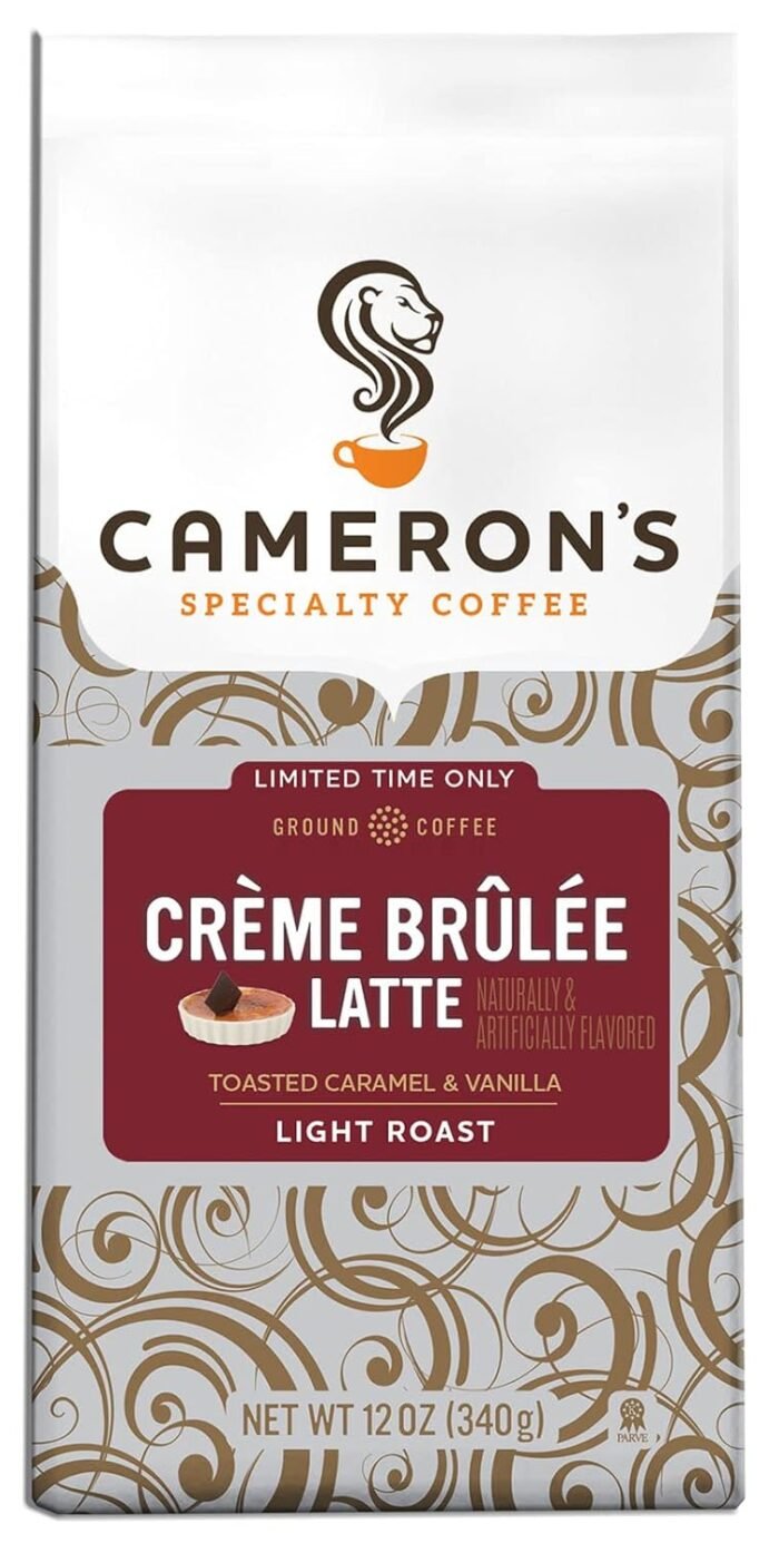 camerons holiday creme brulee ground coffee pack image