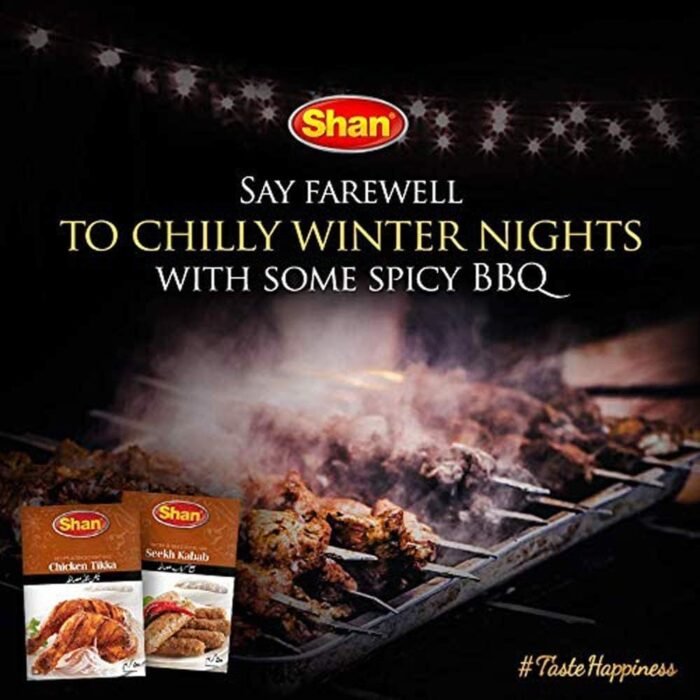 shan seekh kabab seasoning mix pack image