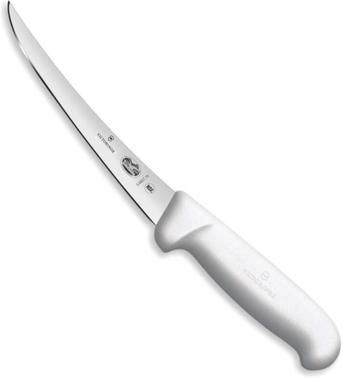 victorinox 6 boning knife curved blade white fibrox image
