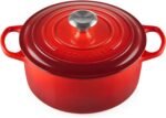 le creuset 4.5 qu round dutch oven cerise image