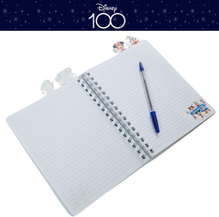 disney 100 anniversary tab journal notebook turquoise book image