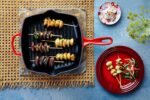 le creuset 10.25 square skillet grill cerise image