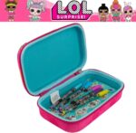 lol surprise dolls pencil case with stickers & gel pens image
