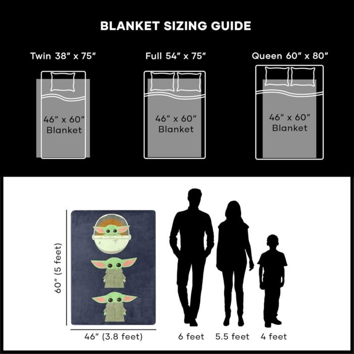 star wars the mandalorian silk touch throw blanket image
