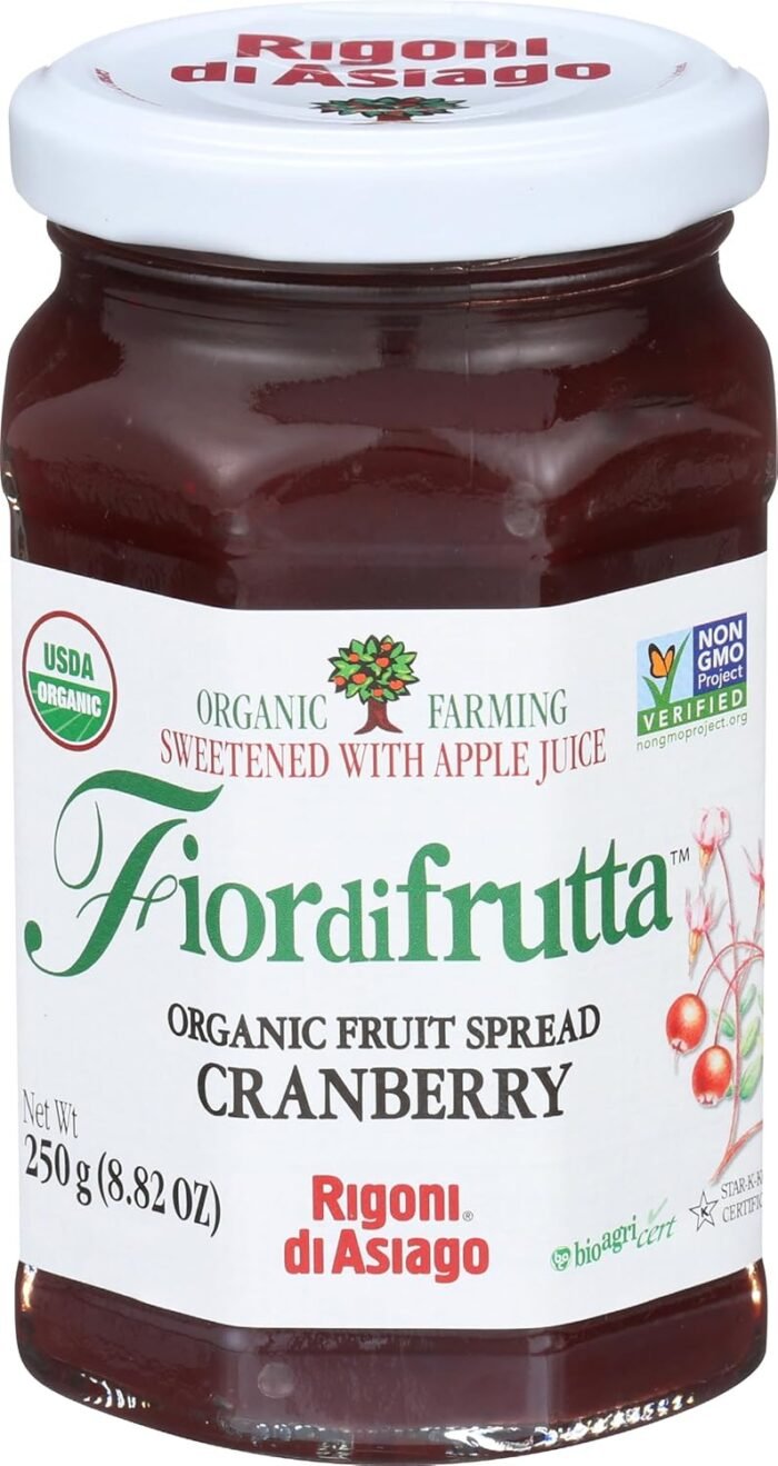fior di frutta organic fruit spread canberry bottle image