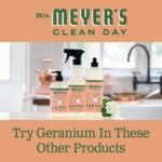 mrs meyer's liquid dish soap geranium 16 oz bottle image