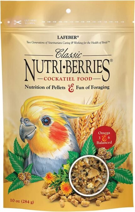 lafebers classic nutri berries parrot food pack image