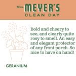 mrs meyer's liquid dish soap geranium 16 oz bottle image