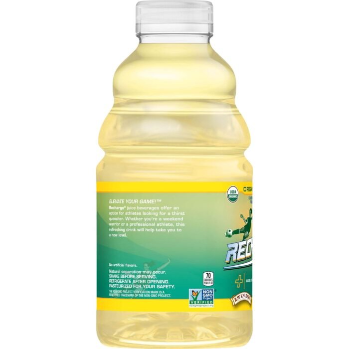 rw knudsen organic lemon electrolyte drink bottle details image
