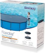 bestway flowclear 10 round pool cover black image