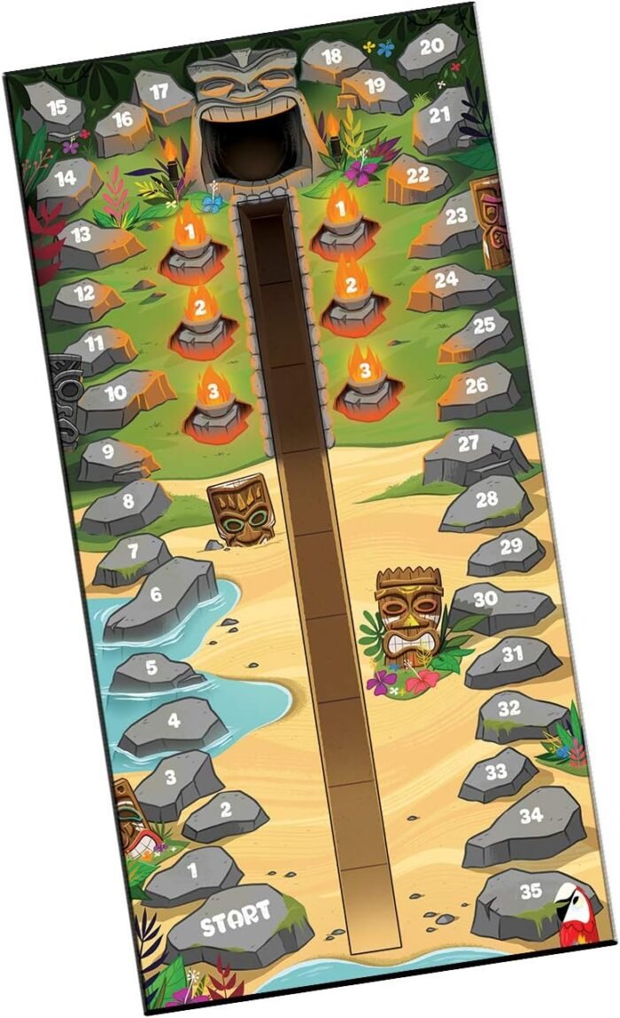 gamewright tiki topple tactical totem board game multi colored image
