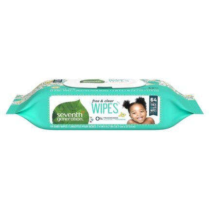 seventh generation unscented baby wipes pack image
