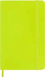 moleskine classic soft cover plain lemon green notebook image