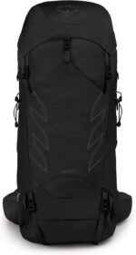 osprey talon 44l men's hiking backpack stealth black l/xl black bag image
