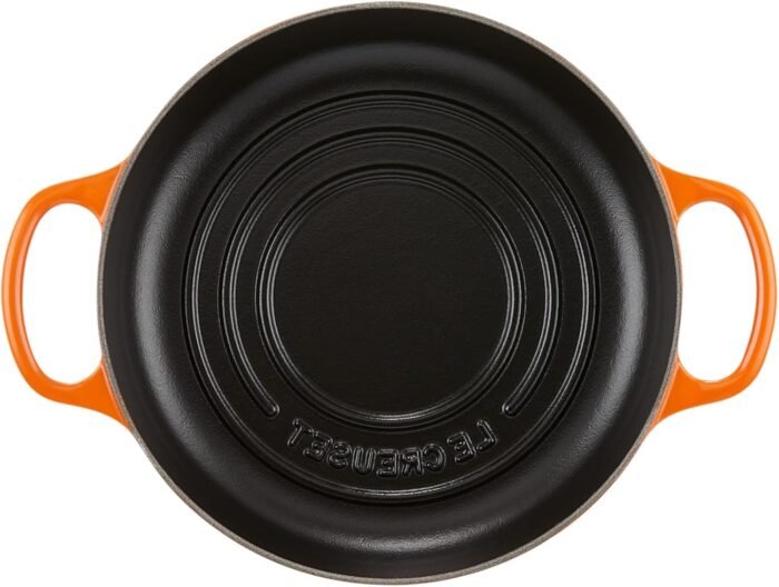 le creuset enameled cast iron bread oven flame image