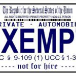 exempt traveler photo license plate image