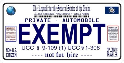 exempt traveler photo license plate image