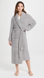 barefoot dreams cozchic dove grey adult robe image